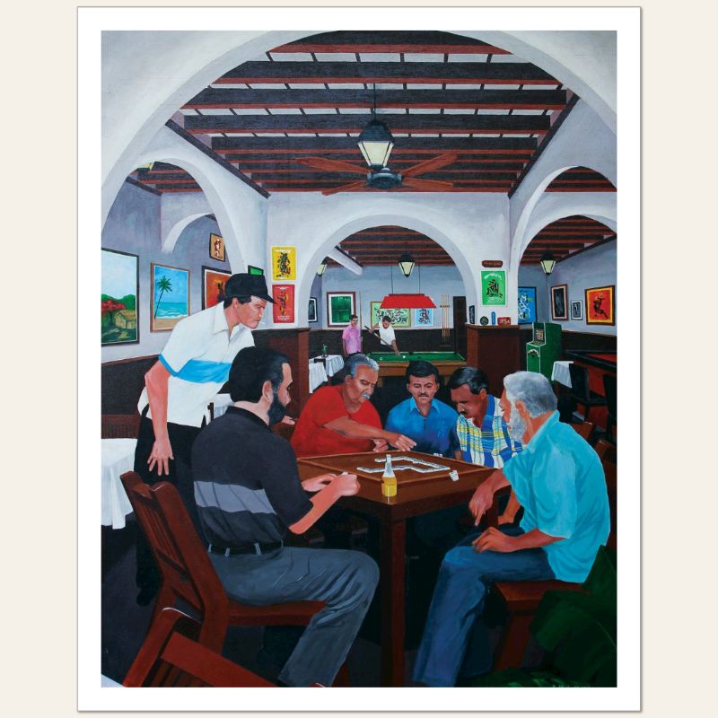 Juego de Dominó Póster