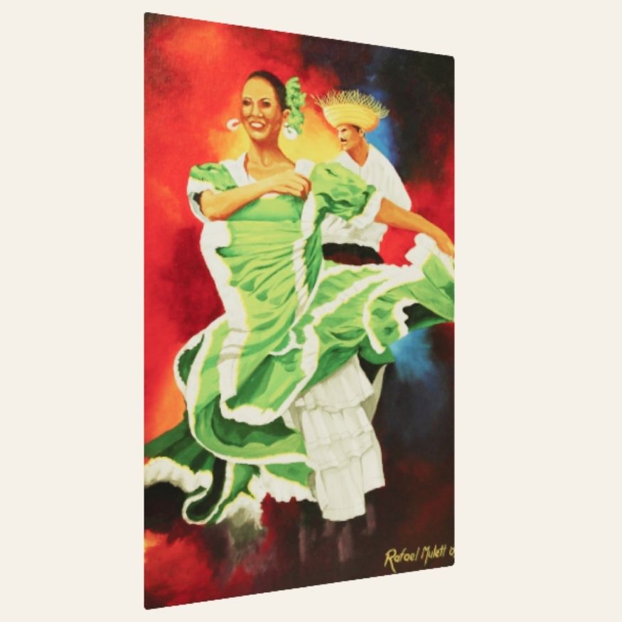 Baile Jíbaro Impresión en Metal